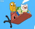 Finn ve Jake uçan